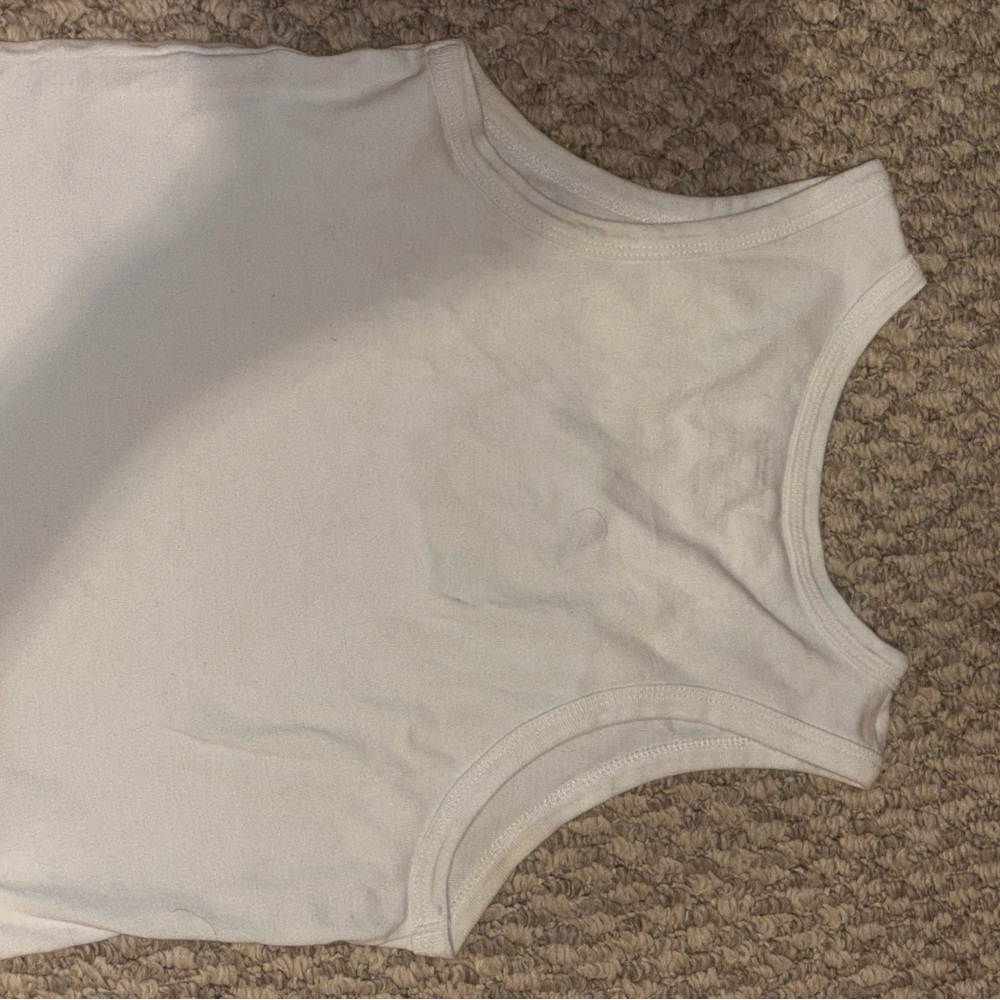 Sleeveless Top with Mushrooms and Embroidery Wording - Picture 4 of 4